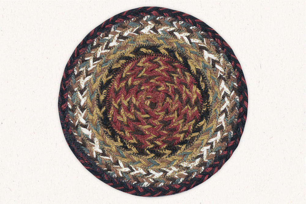 braided jute table trivet 