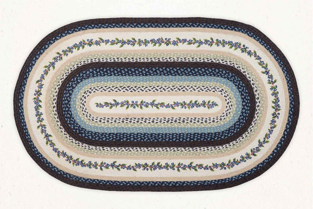 Blueberries - Hand Printed Jute Area Rug – Beni Boonon