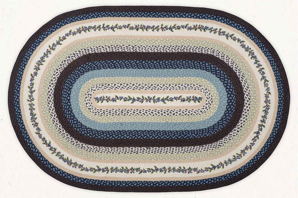 Blueberries - Hand Printed Jute Area Rug – Beni Boonon