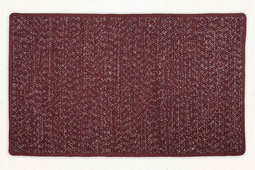 Bugundy Check Rug Burgundy - Area Rug – Beni Boonon