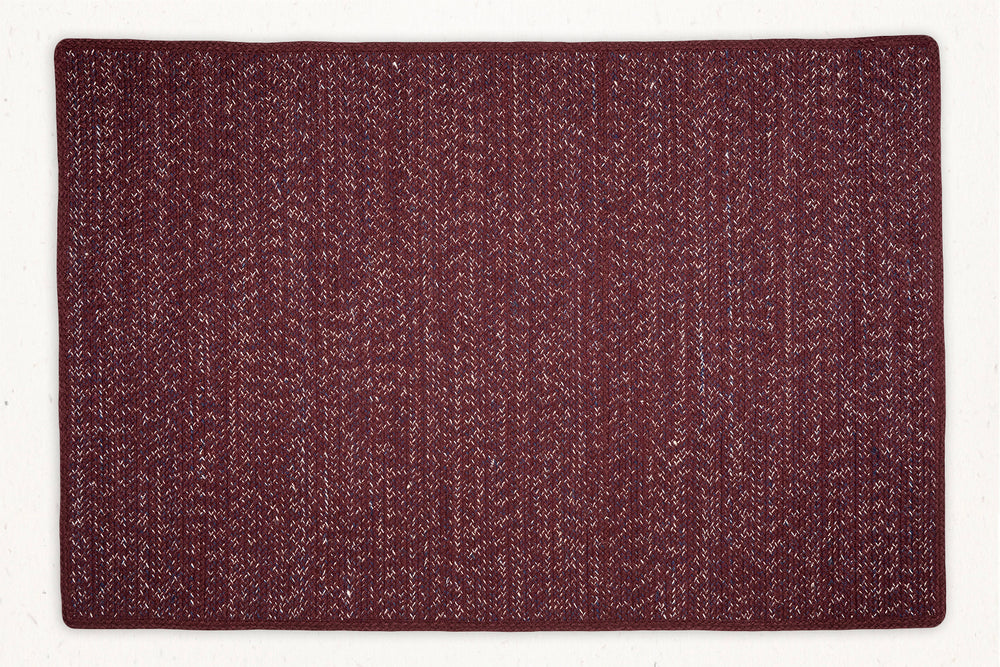Bugundy Check Rug Burgundy - Area Rug – Beni Boonon