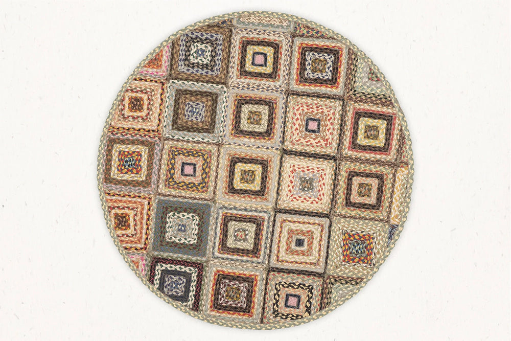 MBQP-013 - Multi Braid Area Rug - 4'x4' Feet