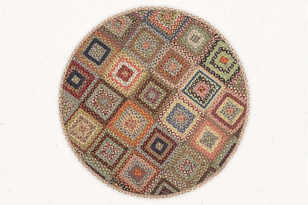 MBQP-014 - Multi Braid Area Rug - 4'x4' Feet