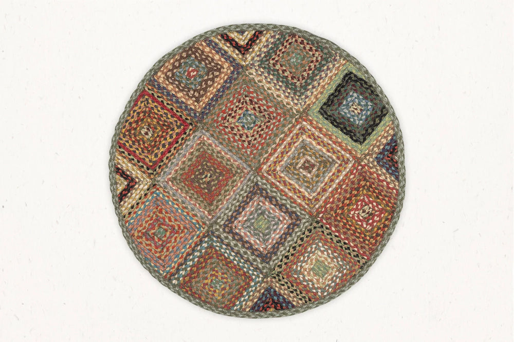 MBQP-016 - Multi Braid Area Rug - 3'x3' Feet