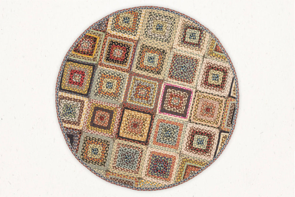 MBQP-016 - Multi Braid Area Rug - 4'x4' Feet