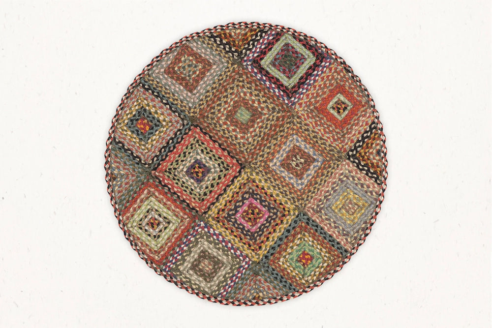 MBQP-018 - Multi Braid Area Rug - 3'x3' Feet