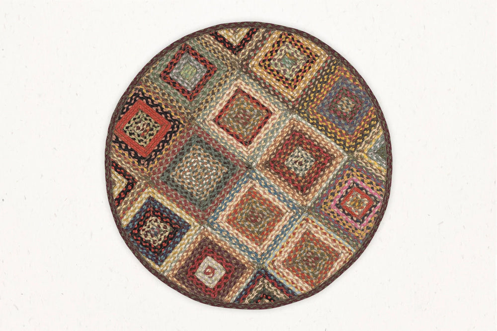 MBQP-019 - Multi Braid Area Rug - 3'x3' Feet