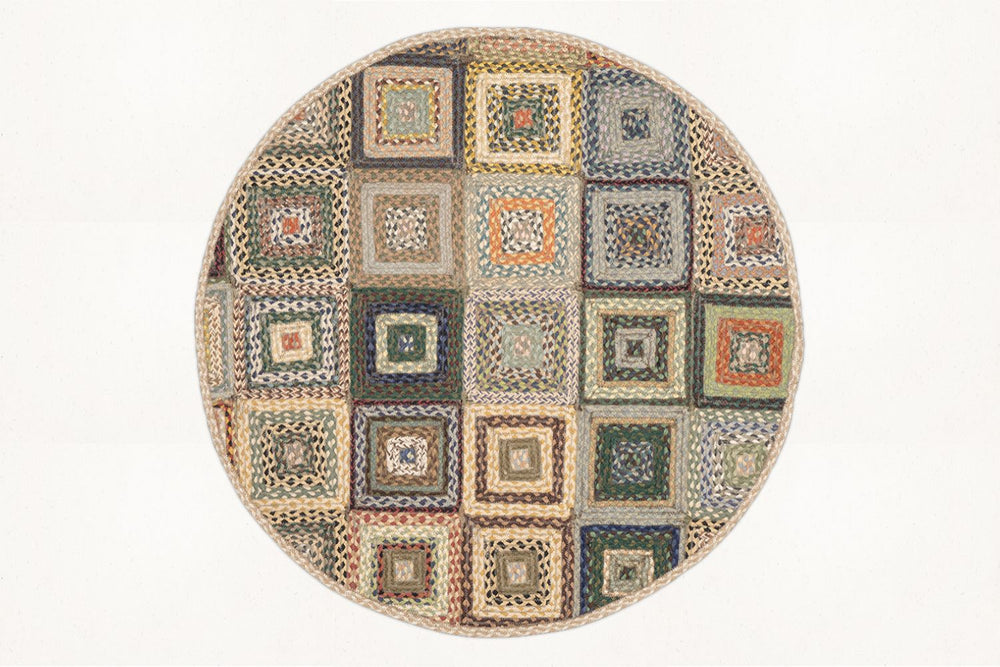 MBQP-020 - Multi Braid Area Rug - 3'x3' Feet