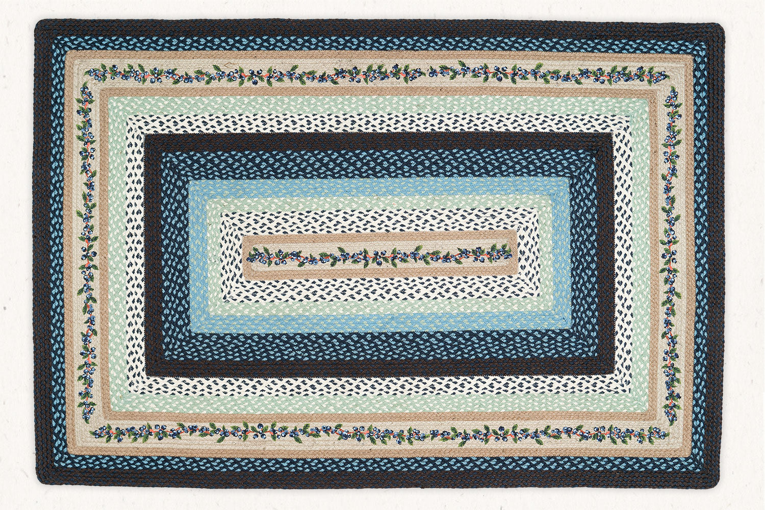 Blueberries - Hand Printed Jute Area Rug – Beni Boonon
