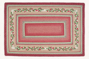 
                
                    Load image into Gallery viewer, cranberry hand printed jute area rug image 1
                
            