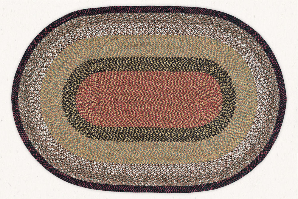 
                
                    Load image into Gallery viewer, braided jute carpet rug 4x6 feet oval shape
                
            