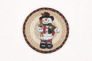 
                
                    Load image into Gallery viewer, Snowman Top Hat - Trivet Set
                
            