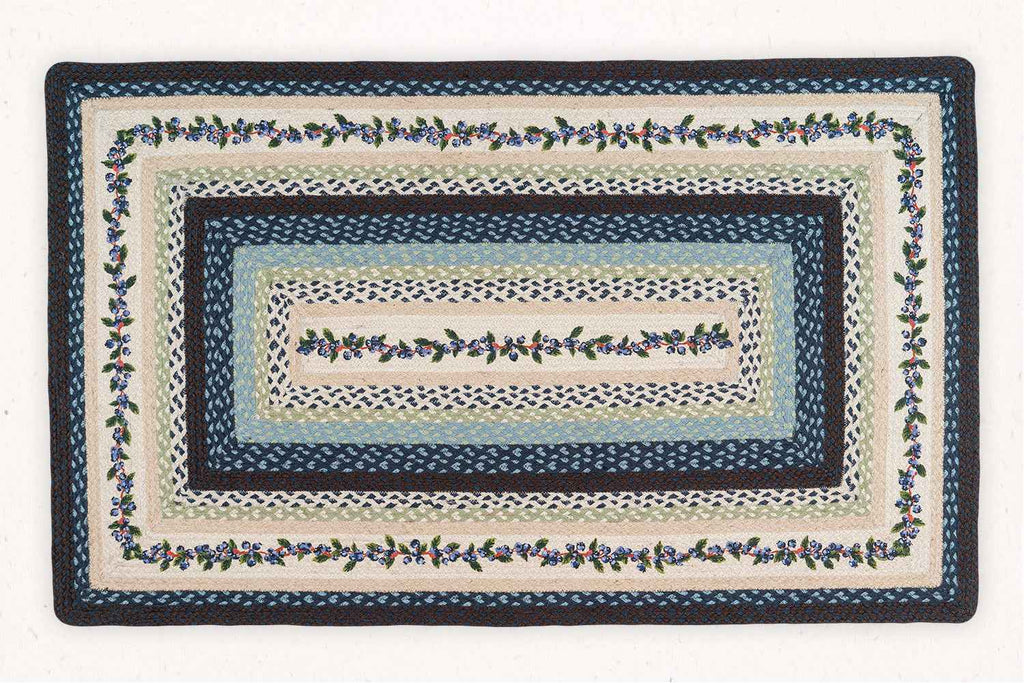 Blueberries - Hand Printed Jute Area Rug – Beni Boonon
